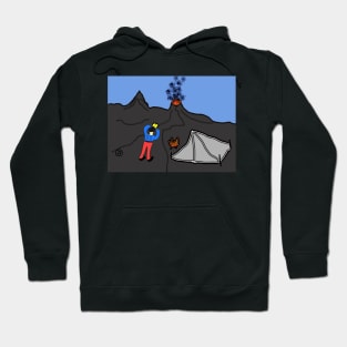 Tourist at the volcano Hoodie